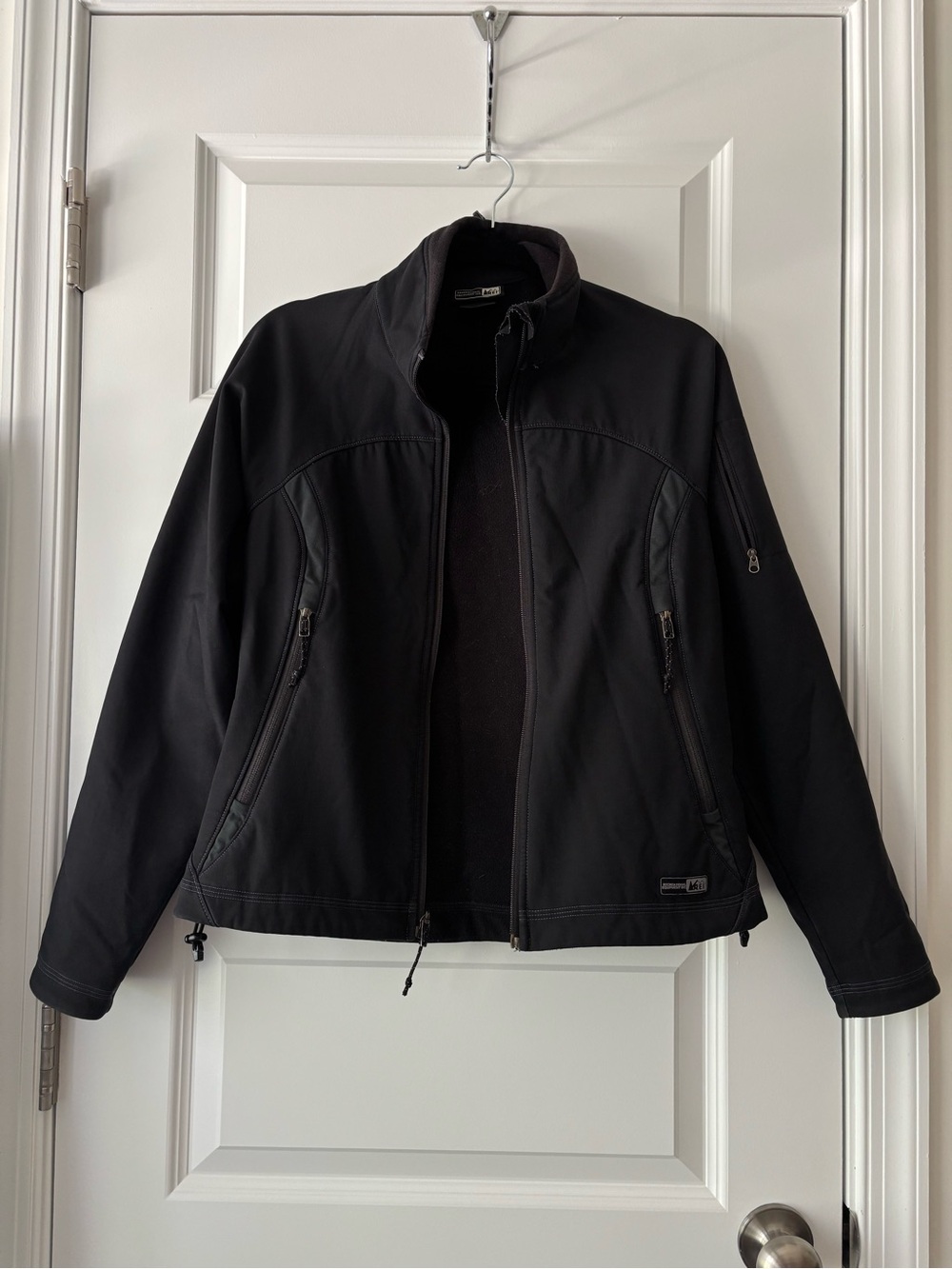 REI Women’s Weather Resistant Lightweight Softshell Jacket Black Size S